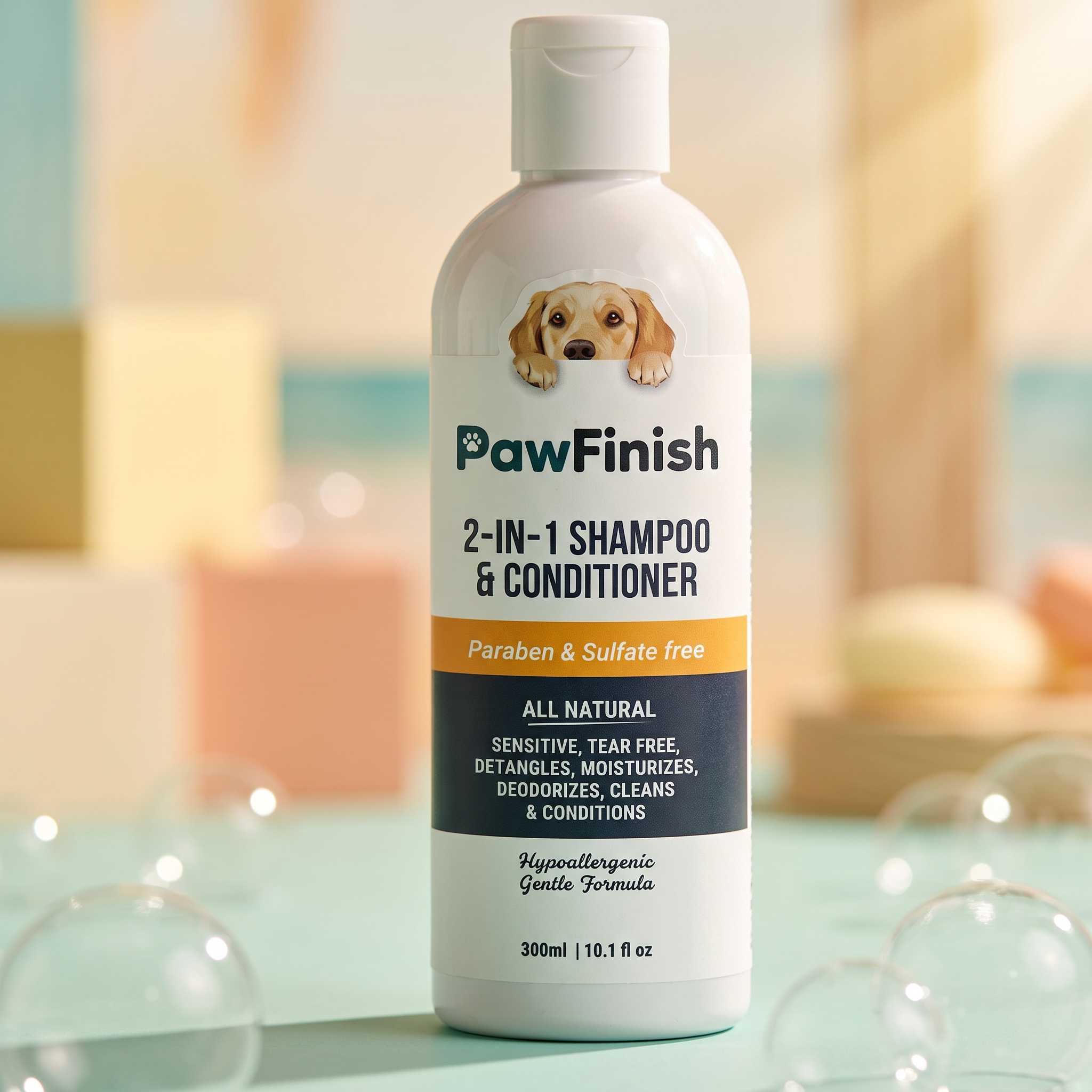 PawFinish Shampoo & Conditioner 2-in-1 (300ml)